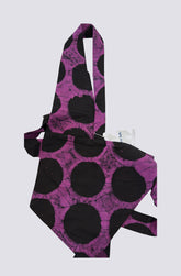 Purple Polka Dot Bib